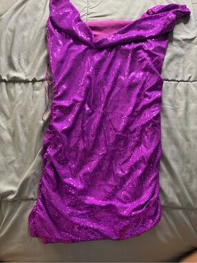 Urban outfitters purple sparkly dress